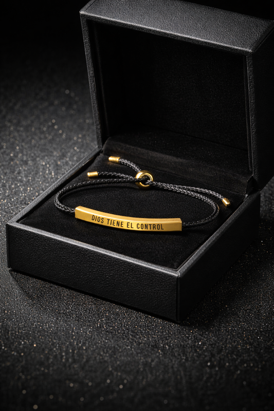 Brazalete bañado en oro laminado 18k FeEnTusManos™ – Cuando todo duda, tu fe permanece 🙌🏻